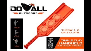 Triple Clay  BRAND NEW  The Homerun of Hand Throwers doalloutdoors clayshooting trapshooting [upl. by Lunt138]