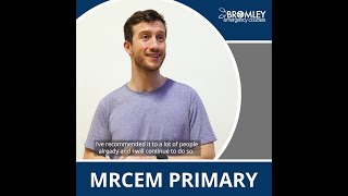 MRCEM Primary Testimonial David [upl. by Nyrraf]