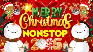 Merry Christmas Music Party 2025🎉Top Nonstop Christmas Songs 🤩Wonderful Music for Christmas Eve [upl. by Franzen936]