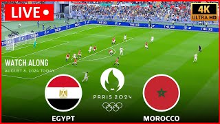 Live Egypt U23 vs Morocco U23 Now  2024 Olympics Match 3  Live Football Simulation مصر ضد المغرب [upl. by Hay58]