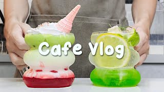 🍵말차 애호가카페브이로그30분모아보기💞30mins Cafe Vlog카페브이로그Cafe VlogASMRTasty Coffee270 [upl. by Ettenahs]