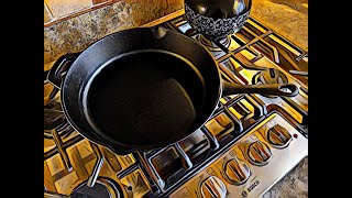 Seasoning a Cast Iron Skillet [upl. by Barcellona]