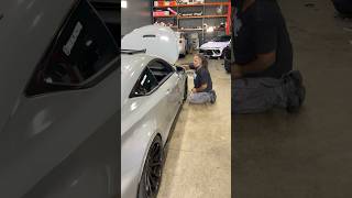 Rewrapping the Lexus after incident lexus lexusclub rcf automobile wrapping automotive car [upl. by Hay]