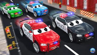 Monster Trucks vs Police Cars  ActionPacked Chase to Catch the Monster Trucks  Wild Road Rages [upl. by Leasim145]