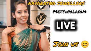 🔴 LIVE NAVARATNA JEWELLERS250 ml gold chain restock collection [upl. by Haily880]