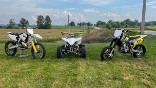 I bought a Husky TC250 2 stroke  yfz450 and DRZ400 update [upl. by Varion]