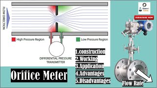 Orifice Meter Construction working Application Advantages amp Disadvantages [upl. by Theone]