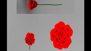 Autodesk Maya 2014 tutorial Rose Modeling Texturing [upl. by Hersh]