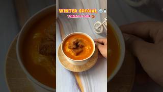 Tomato soup 🍅🥶 tomatosoup tomatosouprecipe souprecipe souplovers [upl. by Llemrej]