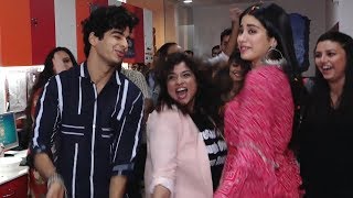 Jhanvi Kapoor amp Ishaan Khattars CRAZY Zingaat Dance With RJ Malishka [upl. by Adnwahsor]