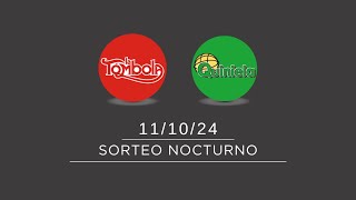 Sorteo Nocturno de Quiniela y Tómbola 11102024 [upl. by Ingham]