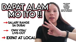 DAPAT ALAM ITO  ABU DHABI AT DUBAI  EXPAT AT LOCAL  DH IN DUBAI [upl. by Acinej]