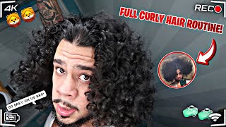 How To Get Perfect Defined LONG CURLY Hair For Men in 2022  For Men And Women 2A3B Hair [upl. by Yesteb618]