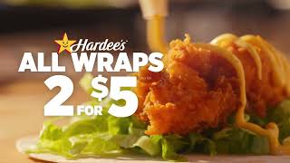 Hardees  2 for 5 Wraps  Morning to Night [upl. by Zurkow]