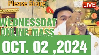 QUIAPO CHURCH LIVE MASS TODAY REV FR DOUGLAS BADONG OCTOBER 22024 [upl. by Htinek]