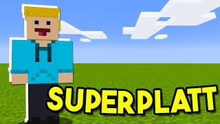 Olof Överlever En Superplatt Värld I Minecraft [upl. by Suirtimed232]