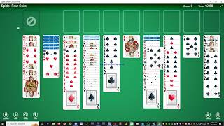 Spider Solitaire 4 suits 638 [upl. by Cut]