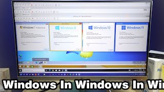 Installing Windows Inside of Windows Inside of Windows Inside of Windows [upl. by Yodlem]