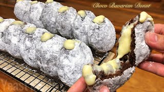 CHOCO BAVARIAN CREAM DONUT  No Bake [upl. by Burrus]