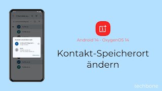 KontaktSpeicherort ändern  OnePlus Android 14  OxygenOS 14 [upl. by Gino]