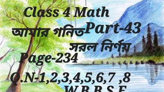 Class 4 Math  আমার গণিত  সরল নির্ণয় Page234  Part43  QN128 [upl. by Nayr]