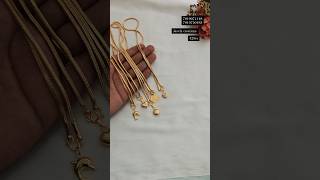 Real gold look short chain jasvik creations trending online fashion [upl. by Adolphus]