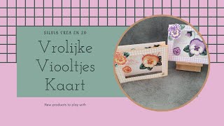 Stampin Up Tutorial 7  Vrolijke Viooltjes Kaart [upl. by Chiquia]