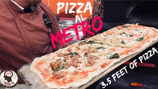 HOW TO MAKE NEAPOLITAN PIZZA AL METRO [upl. by Ayojal]