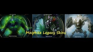 League of Legends   Top 3 Malphite Legacy Skins  Trang phục di sản Malphite [upl. by Eitsyrhc]