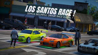 BIKIN STREET RACE DI NUSA V  SATU LOS SANTOS IKUT SERTA   GTA V ROLEPLAY [upl. by Beckett315]