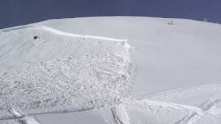 avalanche at The Snowy Range in Wyoming [upl. by Aryc408]