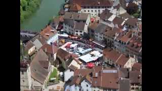 La foire à la saucisse  SaintHippolyte sur le Doubs [upl. by Aleunam816]