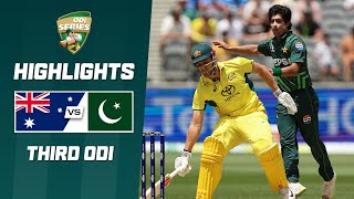 Australia v Pakistan  Third ODI  ODI Series 202425 [upl. by Nuawtna865]