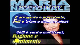 Maria Nazionale  Ragione e sentimento karaoke [upl. by Edak]