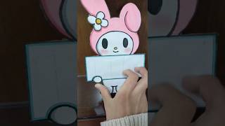 Pizarra blanca casera  My Melody 🩷 manualidades manualidadesconpapel tutorial mymelody [upl. by Amis]