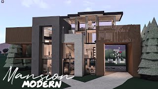 Bloxburg Mansion Modern House  House Build [upl. by Ammon107]