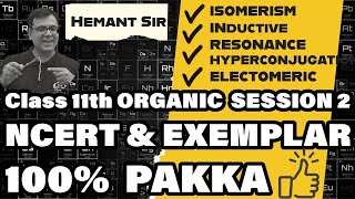 Class 11th  Organic Chemistry  Series 2 Isomerism Inductive Resonance Hyperconjugation [upl. by Sillsby]