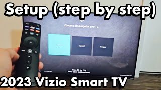 2023 Vizio Smart TV How to Setup step by step [upl. by Anaimad]