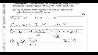 WST0101 Edexcel IAL S1 January 2021 IAL Q6 Mean Standard Deviation Probability [upl. by Bihas]