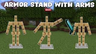 How to Make a Armor Stand with Arms in Minecraft  QUICK [upl. by Nealey]