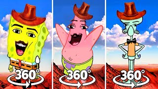 360º VR Gegagedigedaged SpongeBob VS Patrk VS Squidward [upl. by Letsirhc]