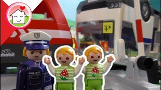 Playmobil po polsku Wypadek kolejowy  pociąg  Rodzina Hauserów [upl. by Otipaga]