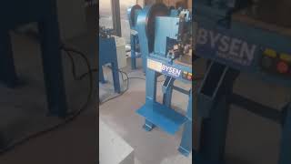 Spring washer making machine test run [upl. by Abbub]