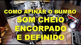 Bateria  Como afinar o Bumbo  Som encorpado e definido [upl. by Shoshanna]