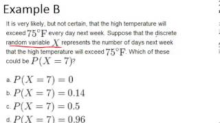 Discrete Random Variables Examples Basic Probability and Statistics Concepts [upl. by Dickie]