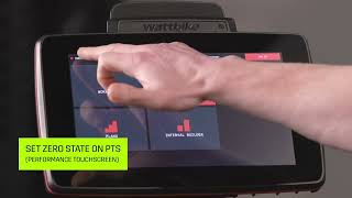 Wattbike Basics  Get accurate data by setting the zero state on the touchscreen [upl. by Notxed]