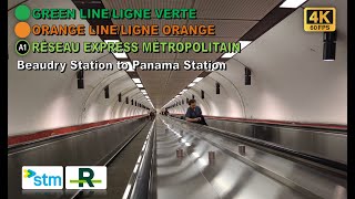 Montreal Metro amp REM POV Walk Beaudry Station to Panama Station Via Bonaventure Station 【4K】 [upl. by Allicsirp]