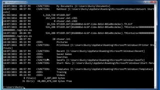 Windows Command Line Tutorial  2  Listing Files and Directories [upl. by Kcolttam14]