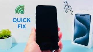 Black Screen on iPhone Quick FIX 2024 [upl. by Drarreg]