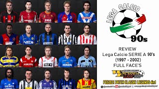 UPDATE REVIEW LEGA CALCIO All Stars SERIE A 90s 19972002 FULL FACE COMPLETE JOB [upl. by Kaela]